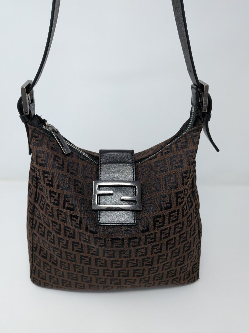 Vintage Fendi Zucca Canvas Hobo Bag – Professionally Restored